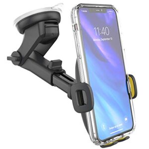 encased iphone car mount for iphone 14/13/ 12/ 11 pro max phone holder (case friendly design)