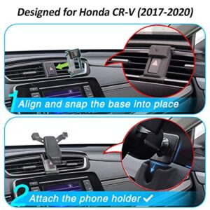 AYADA Phone Holder Compatible with Honda CRV, CR-V Phone Holder Phone Mount Upgrade Design Gravity Auto Lock Handsfree Stable Without Jitter Easy to Install CRV CR-V 2017 2018 2019 2020 Accessories