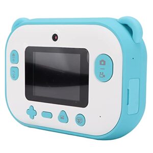 printing camera, instant print camera one‑click portable digital camera for children for kid(blue)
