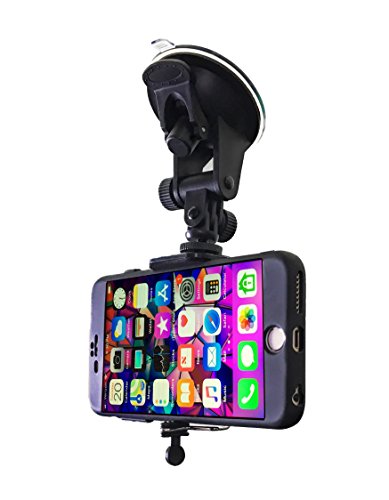 DaVoice Car Phone Mount - Cell Phone Holder for Car Windshield Compatible with iPhone X XS Max XR 8 Plus 7 Plus 6S Plus 6 Plus SE Samsung Galaxy S9, S8, S8 Plus, Note 8, S7, S6, S5, Google Pixel XL