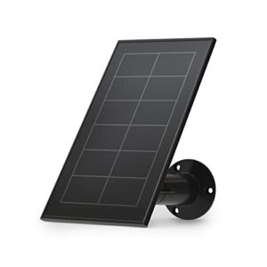 Arlo Solar Panel Charger (2021 Released) - Arlo Certified Accessory - Works with Arlo Pro 5S 2K, Pro 4, Pro 3, Floodlight, Ultra 2, and Ultra Cameras, Weather Resistant, Easy Install, Black - VMA5600B