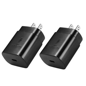 Type C Charger Super Fast Charging, 25W PD USB C Wall Charger Block 5ft Android Phone Cable for Samsung Galaxy S22, S22 Plus, S20 / S21 Ultra 5G Plus, Note 20/10 Plus, Z Fold/Flip 3 4, (2 Pack)