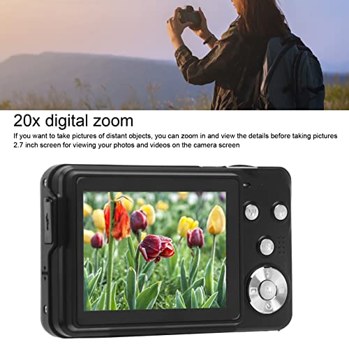 2.7 Inch Small Digital Camera for Kids, Portable 4K 56MP 20x Zoom Digital Video Camera, 750mAh Battery,Supports 128G Memory Card, for Teens Beginners Students Boys Girls Seniors