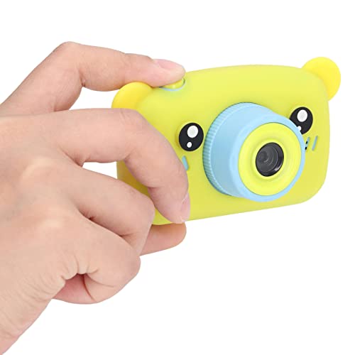 Tgoon Kid Video Camera, Children Camera Digital Rechargeable 2 Inch Display for Outdoor Activity(Yellow)