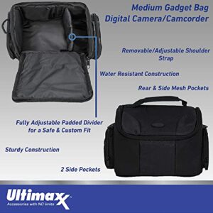 Ultimaxx Essential Canon R (Body Only) Bundle - Includes: 32GB Ultra Memory Card, Replacement Battery, Water-Resistant Gadget Bag, Manufacturer’s Accessories & More (16pc Bundle)