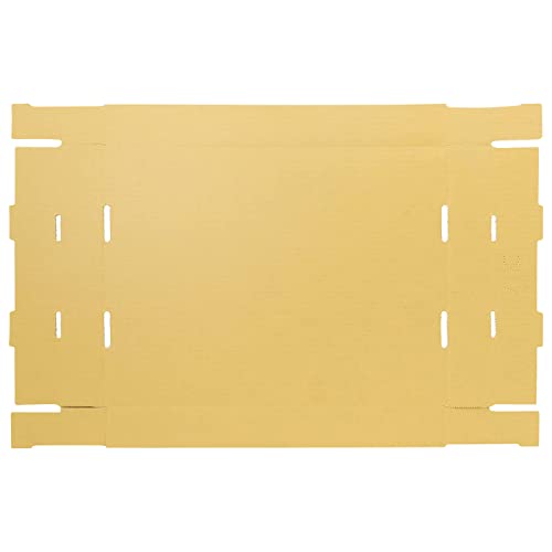 Lineco, RTA Record Storage Carton, 12x15x10 Inch, Archival Acid-Free Buffered Double Layered Panels, No Adhesive or Tools Needed (Pack of 5) Tan