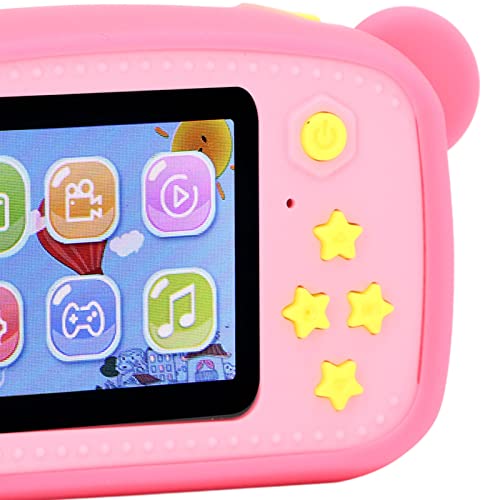 Tgoon Kid Video Camera, Children Camera Digital Rechargeable 2 Inch Display for Outdoor Activity(Pink)