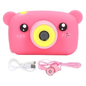 Tgoon Kid Video Camera, Children Camera Digital Rechargeable 2 Inch Display for Outdoor Activity(Pink)