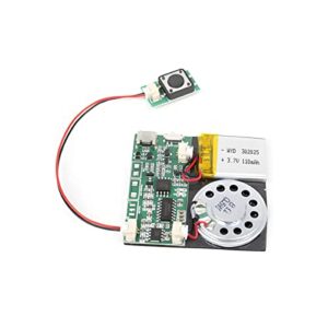 press-button control activated 8m mp3 recordable pcb sound module usb downloadable sound module for crafts, christmas,new year greeting cards-with speaker lithium battery powered and usb cable