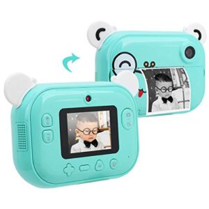 Mini Instant Camera, 2.4 Inch IPS Eye Protection Screen Selfie Camera with Rich and Interesting Filters Mini Educational Camera for Kids(Frog)