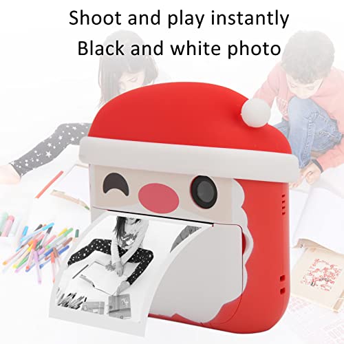 Instant Print Camera for Kids Zero Ink Kids Camera with Print Paper Toddler Birthday Gift Boys Toys Age 3-12 Year Old Fun Children Camera