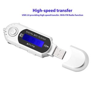 Portable MP3 Player with Earphone Support FM Radio Voice Recorder TF Card, Music Player with LCD Screen USB 2.0 High Speed Transfer Multifunction MP3 Player for Walking Sier