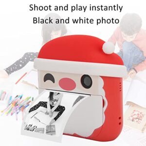 01 02 015 Instant Print Camera, Simple Operation Black White Photo High Definition Instant Camera Fall Resistant One Key Press Design for Taking Pictures