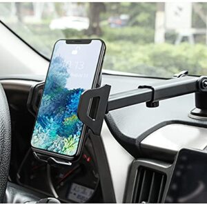 Phone Mount for Car, 360°Rotatable Car Phone Holder for Dashboard Windshield Air Vent, Compatible with iPhone 12/11/Pro, Samsung and More, Universal Cell Phone Holder with Clip and Suction Cup