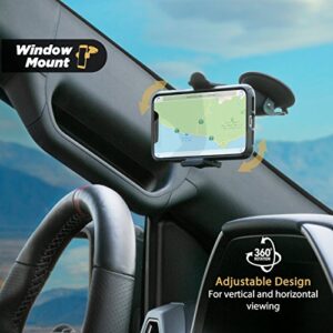 Scosche HDVM-1 3-in-1 Universal Vent and Suction Cup Mount for Mobile Devices | StickGrip Base and Vent Clips Included