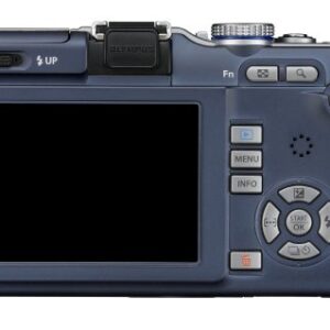 Olympus PEN E-PL1 12.3MP Live MOS Micro Four Thirds Mirrorless Digital Camera with 14-42mm f/3.5-5.6 Zuiko Digital Zoom Lens (Slate Blue) (Old Model)