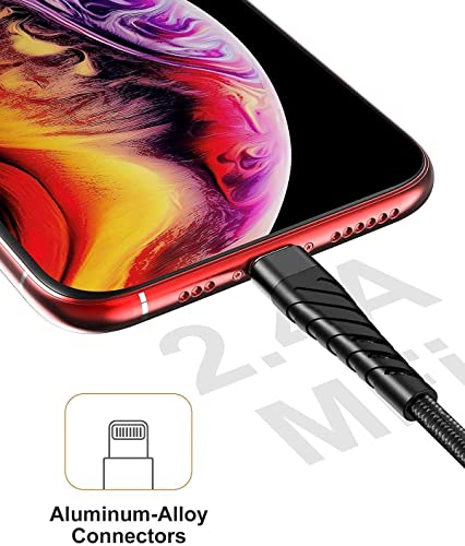 (1 Pack) Long iPhone Charger for [MFi Certified],CyvenSmart Lightning Cable Fast Charging Cord 16 Feet for iPhone 13/12/12 Pro/11/11 Pro/11 Pro Max/XS/XS Max/XR/X/8/8 Plus/7/7 Plus/6 Plus