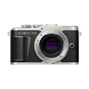 olympus pen e-pl9 kit with 14-42mm ez lens, camera bag, and memory card (onyx black)