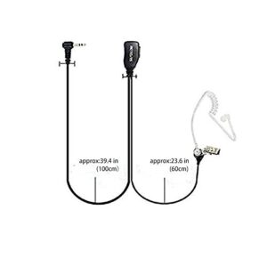 Retevis RT45 RA19 1 Pin Walkie Talkie Earpiece with PTT Mic, Compatible with Motorola T100 T107 T100TP T200TP T260 T260TP T280 T460C T465 T600 T605 T800 T5428 T6200 Two Way Radio (1 Pack)