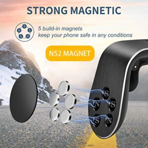 EVQ Magnetic Phone Car Mount Air Vent Phone Car Mount Universal Car Cellphone Holder Strong Magnetic Mount for Any Smartphone 2 Pack