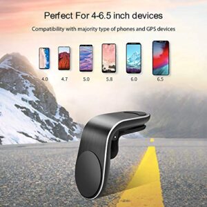 EVQ Magnetic Phone Car Mount Air Vent Phone Car Mount Universal Car Cellphone Holder Strong Magnetic Mount for Any Smartphone 2 Pack