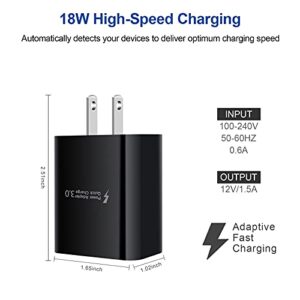 Android Charger USB C Type C Charger Fast Charging for Samsung Galaxy A14/A23 5G/S23 Ultra/S23+/S22 Ultra/A13/A53/A03S/A12/A11/A32/S21,Quick Charge 3.0 Wall Charger Block Fast Car Charger USB C Cable