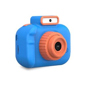 meene 4000w front rear dual lens digital camera mini video photo slr cameras cartoon toys children birthday gifts (color : blue)