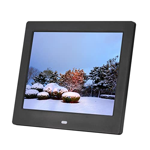 8-inch Digital Photo Frame Picture Video Player High-Definition Electronic Photo Album Can Start Automatic Loop Playback (Color : Black)