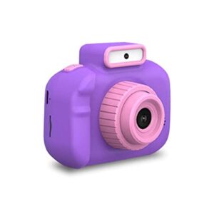meene 4000w front rear dual lens digital camera mini video photo slr cameras cartoon toys children birthday gifts (color : purple)