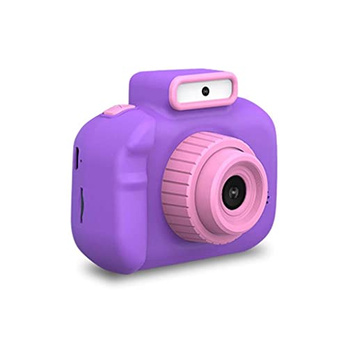 MEENE 4000w Front Rear Dual Lens Digital Camera Mini Video Photo SLR Cameras Cartoon Toys Children Birthday Gifts (Color : Purple)