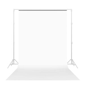 savage seamless paper photography backdrop – color #66 pure white, size 86 inches wide x 36 feet long, backdrop for youtube videos, streaming, interviews and portraits – made in usa