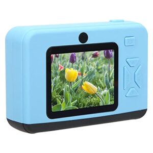 jeanoko anti‑drop children camera, anti‑drop 20mp hd camera 2.0in ips screen with large capacity battery for home(blue)
