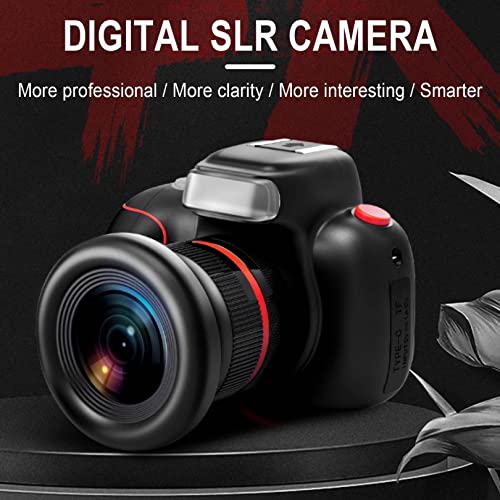 2023 New Upgrade Digital SLR Camera Ultra-high Definition Lens Camera Front and Rear Dual Camera,360 ° Rotary Zoom/4k Clear View/time-Lapse Video Recording/Regular Timing, Gifts for Kids