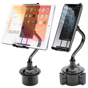 cellet cup holder phone mount & tablet mount gooseneck compatible with ipad pro air mini iphone 14 pro max plus 13 12 11 note 20 10 galaxy z fold z flip s22 s21 s20 google pixel kindle fire hd 8 10