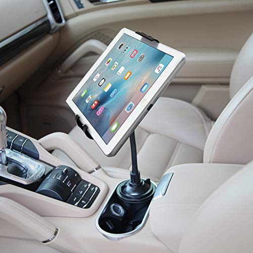 Cellet Cup Holder Phone Mount & Tablet Mount Gooseneck Compatible with iPad Pro Air Mini iPhone 14 Pro Max Plus 13 12 11 Note 20 10 Galaxy Z Fold Z Flip S22 S21 S20 Google Pixel Kindle Fire HD 8 10