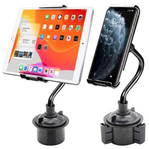 Cellet Cup Holder Phone Mount & Tablet Mount Gooseneck Compatible with iPad Pro Air Mini iPhone 14 Pro Max Plus 13 12 11 Note 20 10 Galaxy Z Fold Z Flip S22 S21 S20 Google Pixel Kindle Fire HD 8 10