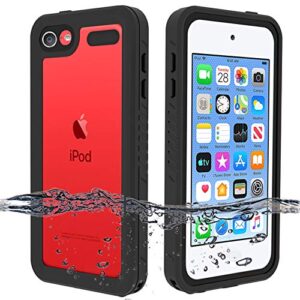 besinpo waterproof case for ipod touch 7 / ipod touch 6 / ipod touch 5, 360 full-body built-in screen protector dustproof shockproof snowproof case for ipod touch 5th/6th/7th generation for snorkeling