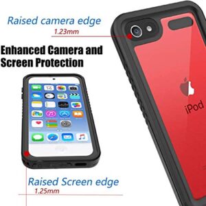 BESINPO Waterproof Case for iPod Touch 7 / iPod Touch 6 / iPod Touch 5, 360 Full-Body Built-in Screen Protector Dustproof Shockproof Snowproof Case for iPod Touch 5th/6th/7th Generation for Snorkeling