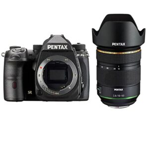 pentax k-3 mark iii aps-c-format dslr camera body, black with hd da 16-50mm f/2.8 ed plm aw lens