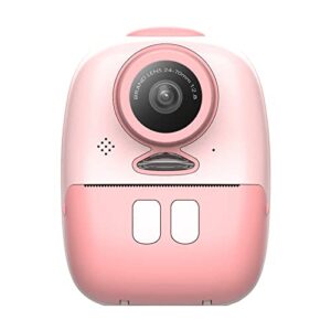 children’s instant print camera, 26mp digital camera for kids aged 3-14 ink free printing 1080p video camera with 32gb sd card,color pens,print papers