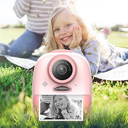 Children's Instant Print Camera, 26MP Digital Camera for Kids Aged 3-14 Ink Free Printing 1080P Video Camera with 32GB SD Card,Color Pens,Print Papers