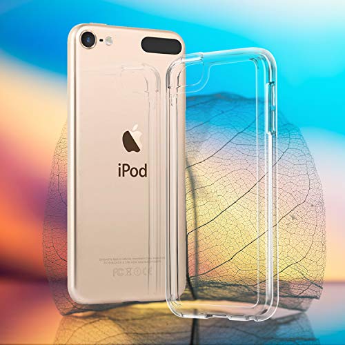 iPod Touch 7 Case Clear,IDWELL Touch 6 Touch 5 Case with 2 Screen Protectors, Clear Slim Soft TPU Bumper Hard Cover for iPod Touch 5/6/7th Generation (Latest Model,2019 Released), HD Clear