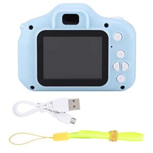 restokki x2 mini portable kids camera 2.0 inch ips color screen, children’s digital camera hd 1080p camera video camera for toddler, christmas birthday gift toy camera (blue)