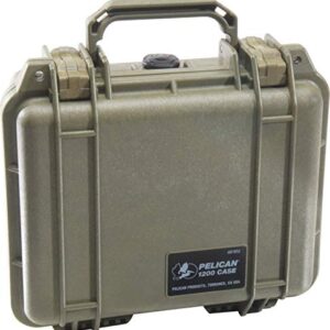 Pelican 1200 Case With Foam (OD Green)