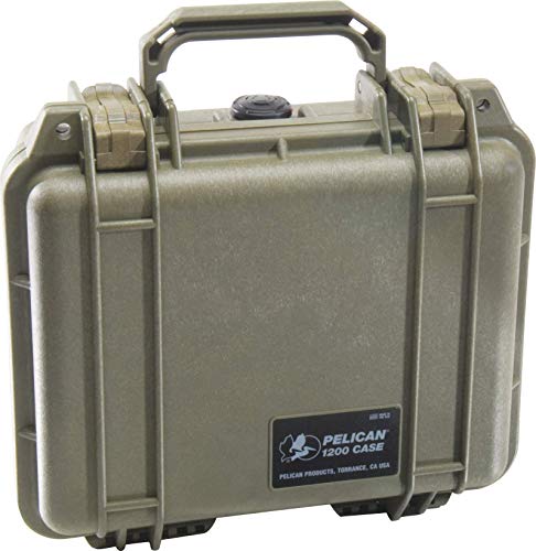 Pelican 1200 Case With Foam (OD Green)