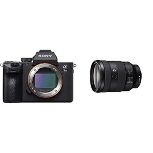 sony a7 iii ilce7m3/b full-frame mirrorless interchangeable-lens camera with 3-inch lcd, body only,base configuration,black & sony – fe 24-105mm f4 g oss standard zoom lens (sel24105g/2)