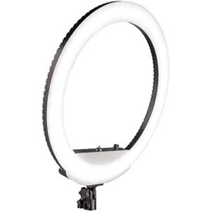 Westcott 18” Bi-Color LED Ring Light Kit with Batteries and Stand Professional Studio Continuous Lighting for Photography, Video Conferencing, Hair and Makeup Artists, YouTube Vlogging and TikTok