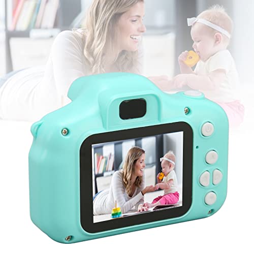 Pssopp Kids Camera, Rounded Design USB Charging Kids Camera Kids Selfie Camera Compact for Child Little Hands a One Click Intelligent Autofocus Camera