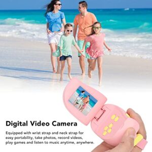 Bnineteenteam 1.5MP Kids Selfie Camera,HD Digital DV Cameras Christmas Birthday Gifts for Kids(Pink)