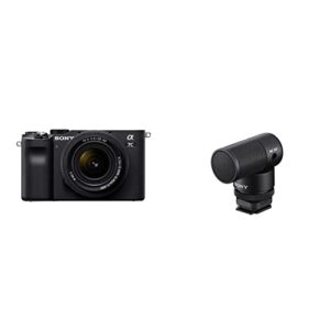 sony alpha 7c full-frame compact mirrorless camera kit – black (ilce7cl/b) vlogger shotgun microphone ecm-g1